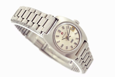 Vintage Rado 990 Stainless Steel Automatic Ladies Petite Watch 1057