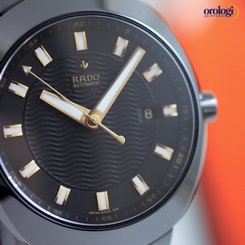 Rado Men's D-Star 42mm Automatic Watch Ceramic on Ceramic Bracelet Black Face 7612819043715