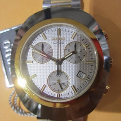 RADO DIASTAR MEN'S WATCH CHRONO ALL S/S TWO TONE SAPPHIRE SWISS R12371103 NEW