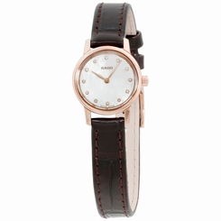 Rado Coupole Classic Diamonds MOP Dial Leather Strap Ladies Watch R22891915