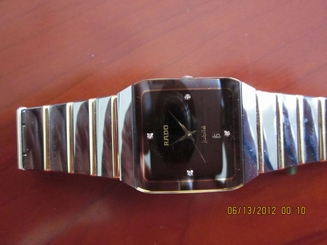 Rado Men's Anatom Jubilee Watch, Model R10366761, Quartz Movement, Black Dial