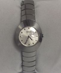 NEW RADO R26495112 LADIES OVATION STAINLESS CERAMIC WATCH