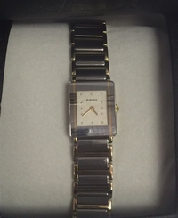 NEW RADO R20383142 LADIES INTEGRAL TWO-TONED STAINLESS & GOLD-PLATED WATCH 758498009981