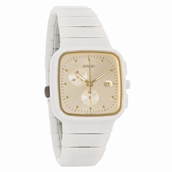 Rado Jubile R5.5 Ladies White Ceramic Swiss Chronograph Quartz Watch R28392252