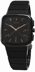Rado Men's R28888172 'R5.5' Black Dial Black Matte Ceramic Swiss Quartz Watch
