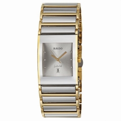 NWT Men's Rado Integral Jubile�� R20748702 Two Tone SS Diamond Accented Watch