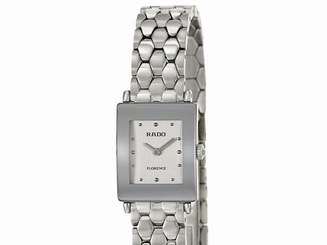 NWT Ladies Rado Florence R48838113 Silver Dial Stainless Steel Quartz Watch