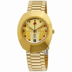 Rado Original Yellow Gold Plated Stainless Steel Men's Watch R12413033