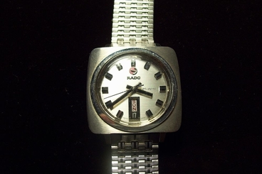 Vintage RADO Miami Automatic Men's Wristwatch 25 Jewels. NSA band, bev. Crystal