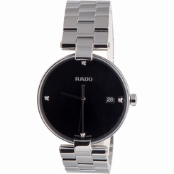 Rado R22852703 36mm Diamonds Silver Steel Case Synthetic Sapphire Women's Watch