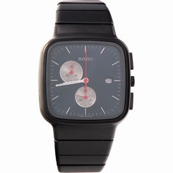 Rado Men's R28886202 R5.5 Analog Display Swiss Quartz Black Watch