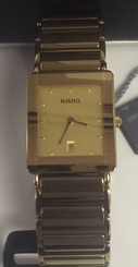 NEW RADO R20381272 MEN'S INTEGRAL STAINLESS GOLD-PLATED WATCH