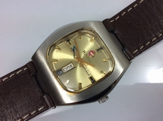 Rado Sapphire Gazelle automatic Swiss eta. 2789 (day-date 6 o'clock) Gents.
