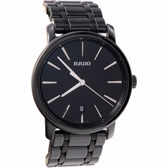 Rado R14066182 Watch DiaMaster Ladies Black Dial Ceramic Case Quartz Movement