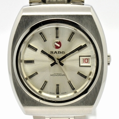 Auth RADO MONTANA Men's Watch Date Automatic Stainless Steel #0593