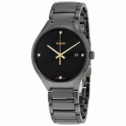 Rado True Black Dial Black Ceramic Mens Watch R27238712
