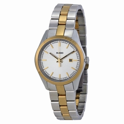 Rado Hyperchrome Silver Dial Two-Tone Ceramos and Steel Ladies Watch R32975102