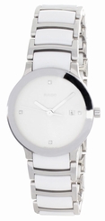 Rado Womens White Dial Stainless Steel & White Ceramic Bracelet Watch 111.0928.3