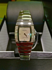 RADO SINTRA R1357 JUBILEE STAINLESS CERAMIC FACTORY DIAMOND WATCH