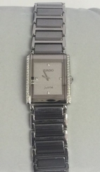  NEW RADO R20430722 JUBILEE STAINLESS CERAMIC FACTORY DIAMOND WATCH