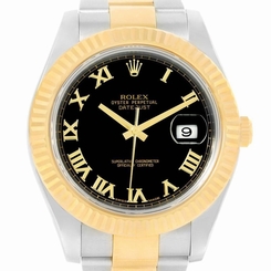 Rolex Datejust II Mens Steel 18K Yellow Gold Watch 116333 Box Papers 845960002370