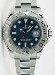Rolex Yachtmaster Platinum Blue Dial 40mm 116622 Rehaut - WATCH CHEST 845960048552