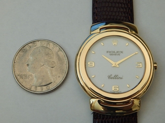 GENUINE ROLEX SOLID 18K GOLD 32MM MEN'S 6622 CELLINI CELLISSIMA ARABIC DIAL