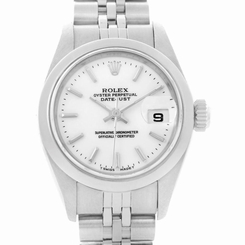 Rolex Datejust Ladies Steel White Dial Ladies Watch 79160 Papers