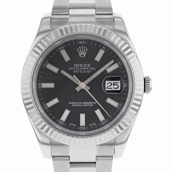 Rolex Datejust II 116334 bkio Steel & 18K White Gold Automatic Men's Watch 683498458203