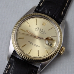 Rolex 18k Gold & SS DateJust Men's WristWatch Ref: 16013