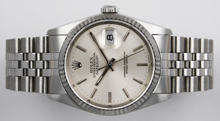 Rolex Oyster Perpetual DateJust 16234 - Classic Metallic Silver Dial (1989)