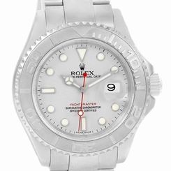Rolex Yachtmaster Stainless Steel Platinum Automatic Mens Watch 16622