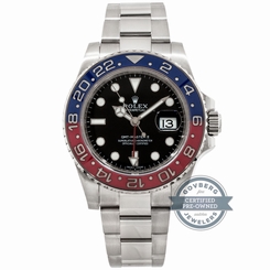 Rolex GMT Master II 116719 Automatic White Gold Pepsi Bezel Mens Bracelet Watch  845960064156