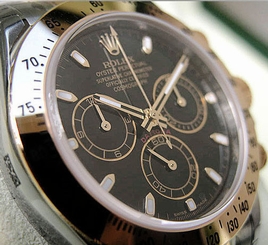 MENS ROLEX DAYTONA 116523 SS/18K YELLOW GOLD BLACK DIAL 40MM 845960053839