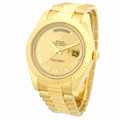 ROLEX 18K Yellow Gold 41mm Day Date II President 218238 Random Serial Warranty