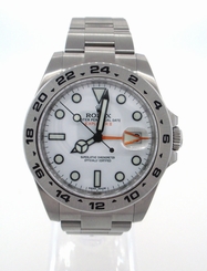 ROLEX Explorer II 42mm 216570 Stainless Steel Polar White GMT Watch