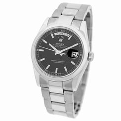 ROLEX 18K White Gold Day Date President 118209 M Serial 2009 Warranty Box MINTY