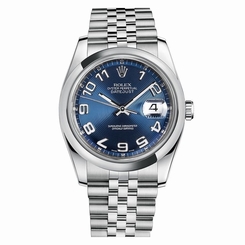 NEW Rolex Datejust Steel Blue Concentric Jubilee Mens Watch 116200 BLCAJ
