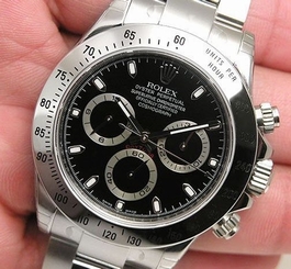 Rolex Cosmograph DAYTONA 116520 Mens Steel Oyster Bracelet Black Index Dial 40MM 845960008211