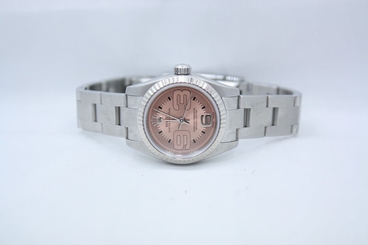 ROLEX OYSTER PERPETUAL LADIES 26MM STAINLESS STEEL WATCH REF 176234