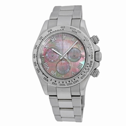 ROLEX 18K White Gold Daytona 40 Cosmograph Factory Mother Pearl 116509 Warranty