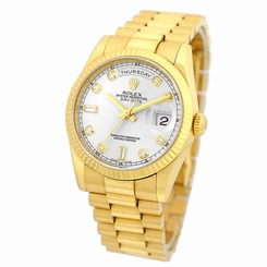 ROLEX 18K Yellow Gold Day Date President Factory Diamond 118238 Box Warranty