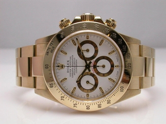 ROLEX DAYTONA COSMOGRAPH 16528 18K YELLOW GOLD 40MM AUTOMATIC WATCH WHITE DIAL