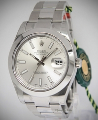 Rolex Datejust II Stainless Steel Silver Dial Mens Watch Box/Papers NOS 116300 845960034548