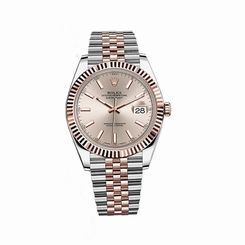 New Rolex Datejust II Sundust Dial Steel and 18K Everose gold 41 mm 126331 suij