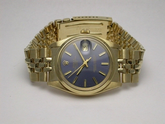 ROLEX 1500 PERPETUAL DATE CHRONOMETER 14K YELLOW GOLD MEN'S WATCH
