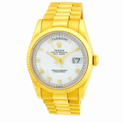 ROLEX 18K Yellow Gold Day Date President New Style 36mm 118238 Box Warranty 2001