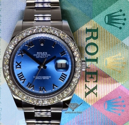 Rolex Datejust II Steel 3.30 CT Diamond Bezel Mens Watch Box/Papers 116334 683498458203