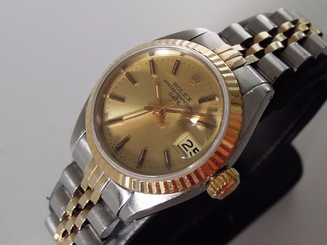 1986 Ladies Rolex Oyster Perpetual Date - 18K Gold & Stainless Steel (Ref: 6917)