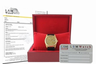 Used Rolex 18038 President DayDate 18K Yellow Gold Original Diamond Dial Watch